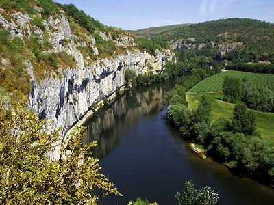 Fluss Lot in S&uuml;dwest-Frankreich