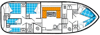 Hausboot Tarpon 42 - 4-Kabinen-Version