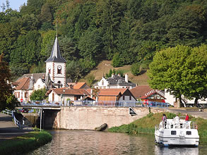 Lutzelbourgh vom Hausboot aus