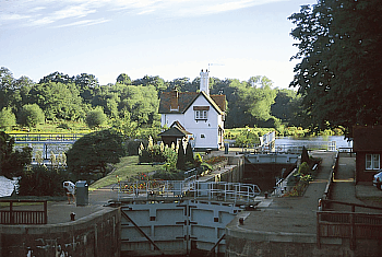 Bootsurlaub auf der Themse: Goring locks