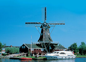 Windmühle in Ijlst bei Sneek