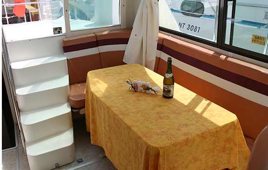 Willkommens-Geschenk an Bord der Nicols 900