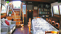 Hotelschiff 'Barge' Athos - Salon