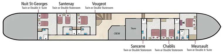 Hotelschiff 'La Belle Epoche' Layout