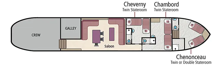 Hotelschiff 'Rosa' Layout