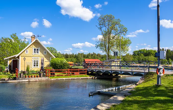 Schleuse Rogstorp auf dem Götakanal