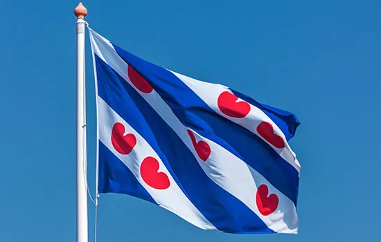 Flagge von Friesland / Niederlande