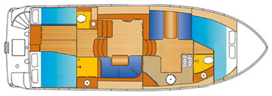 Hausboot Advantage 38 3 Kabinen
