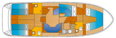 Hausboot de Luxe 42 mit 4 Kabinen