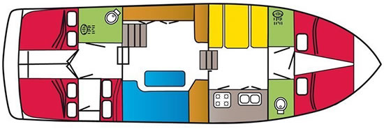 Motoryacht 'Tyvano 1340' - Plan
