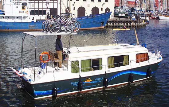 Boot in Polen vor Gdansk
