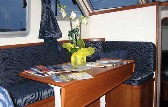 Hausboot Tip Top - Wohnbereich