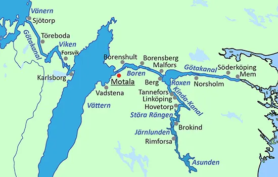 Bootstouren auf dem Götakanal zwischen Ostsee und Vänern - Boote ab Motala