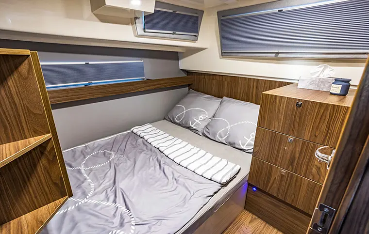 Hausboot 'Balt Yacht Grand 37' Schlafkabine achtern