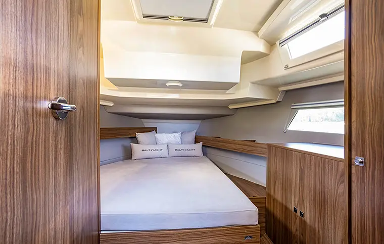 Hausboot 'Balt Yacht Grand 37' Vorschiffskabine