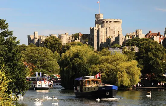 Hausboot-Revier Themse - vor Windsor castle