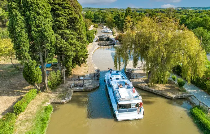 Hausboot auf dem Canal du Midi