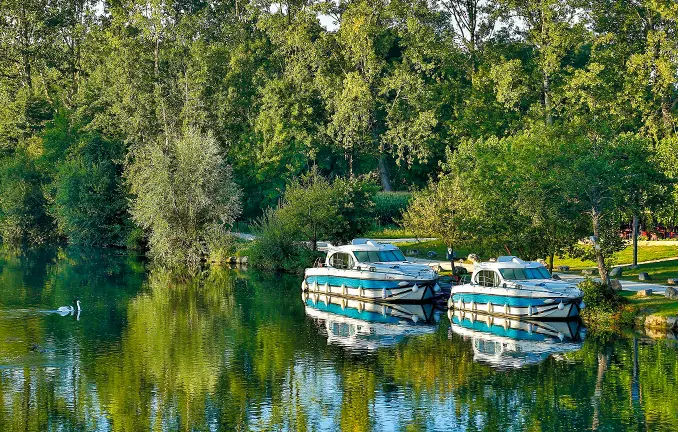 Anlegen am Ufer der Charente