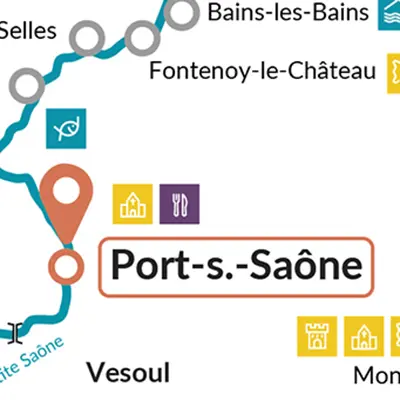 Port-sur-Saone auf der Karte