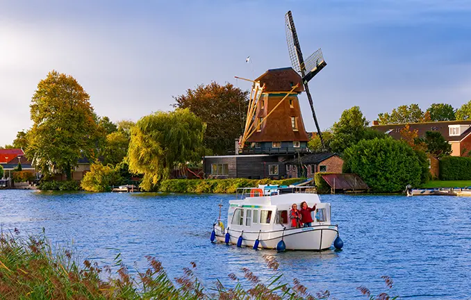 Penichette auf der Vecht in Holland Penichette auf der Vecht in Holland