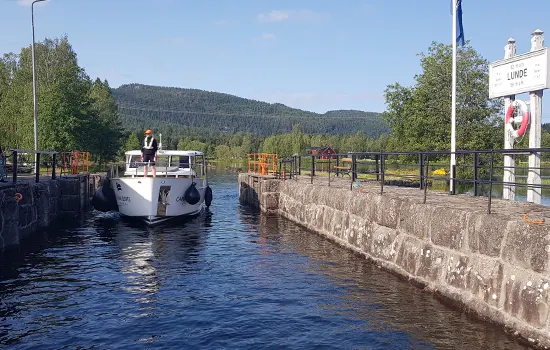 Telemark-Kanal in Norwegen - Lunde Schleuse