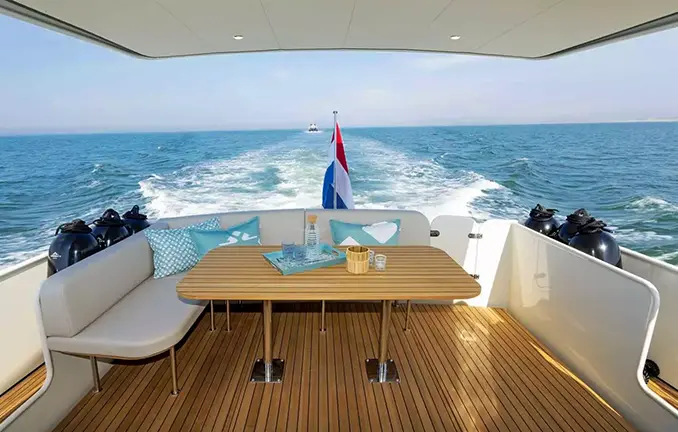 Motorboot 'Linssen SL 40.0 Sedan' - Terrasse