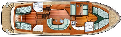 Linssen 430 AC - Aufteilung