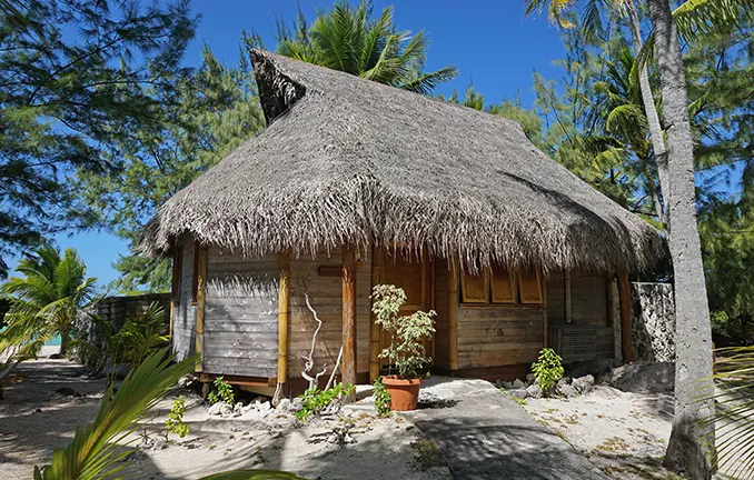 Tropisches Haus auf Tuamotu - Rangiroa