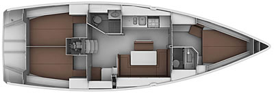 Bavaria Cruiser 40 - Yachtcharter für 4 Personen
