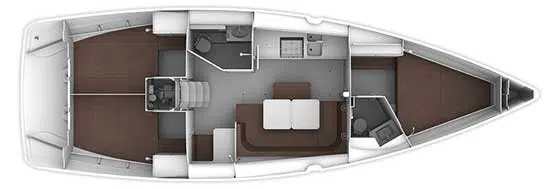 Bavaria Cruiser 41 - Yachtcharter für 6 Personen mit 3 Kabinen