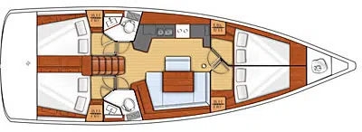 Oceanis 45 - Yachtcharter für 8 Personen
