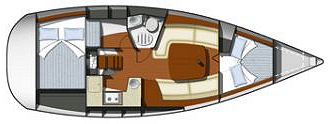 Segelyacht Sun Odyssey 32i - 3-Kabinen-Version (Yachtcharter-Version)