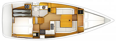Sun Odyssey 379 - Yachtcharter für 4 Personen