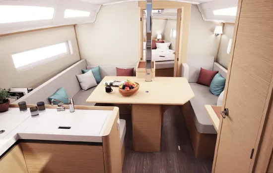 Die Segelyacht 'Sun Odyssey 380' - Salon