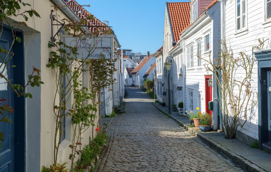 Stavanger in Norwegen - Altstadt