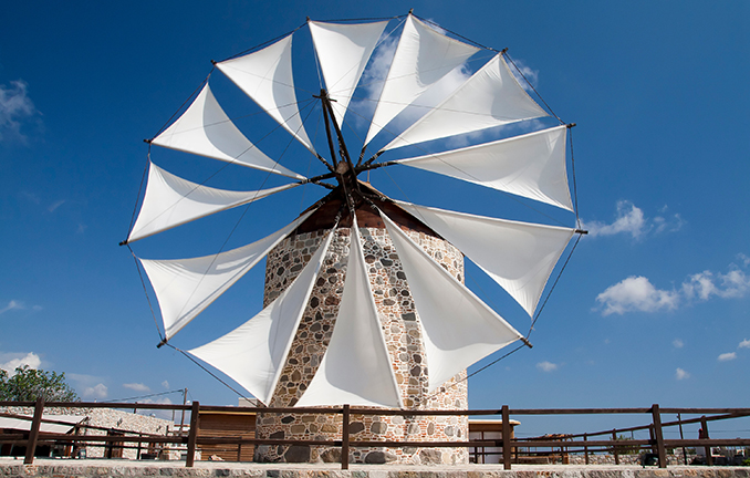 Typisch Griechenland: Windmühle