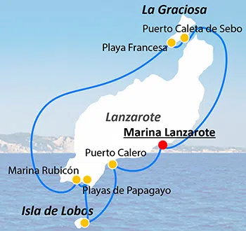 Yachtcharter - Segeltörn rund Lanzarote