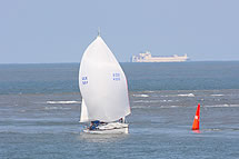 Nordsee vor Wangerooge mit Hauptschifffahrtsstraße