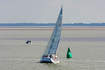 Segelyacht vor Norderney